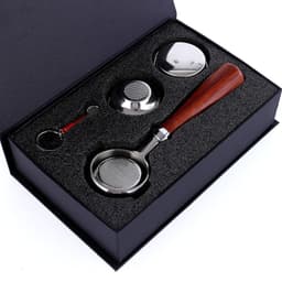 image-58Mm Stainless Steel Binaural Coffee Machine Handle Bottomless Filter Portafilter Universal