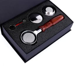 image-58Mm Stainless Steel Binaural Coffee Machine Handle Bottomless Filter Portafilter Universal