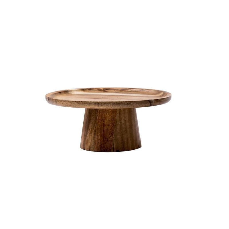 image-Fruit Tray Living Room Household Japanese-Style Solid Wood Dried Fruit Dessert Cake Tray Dessert