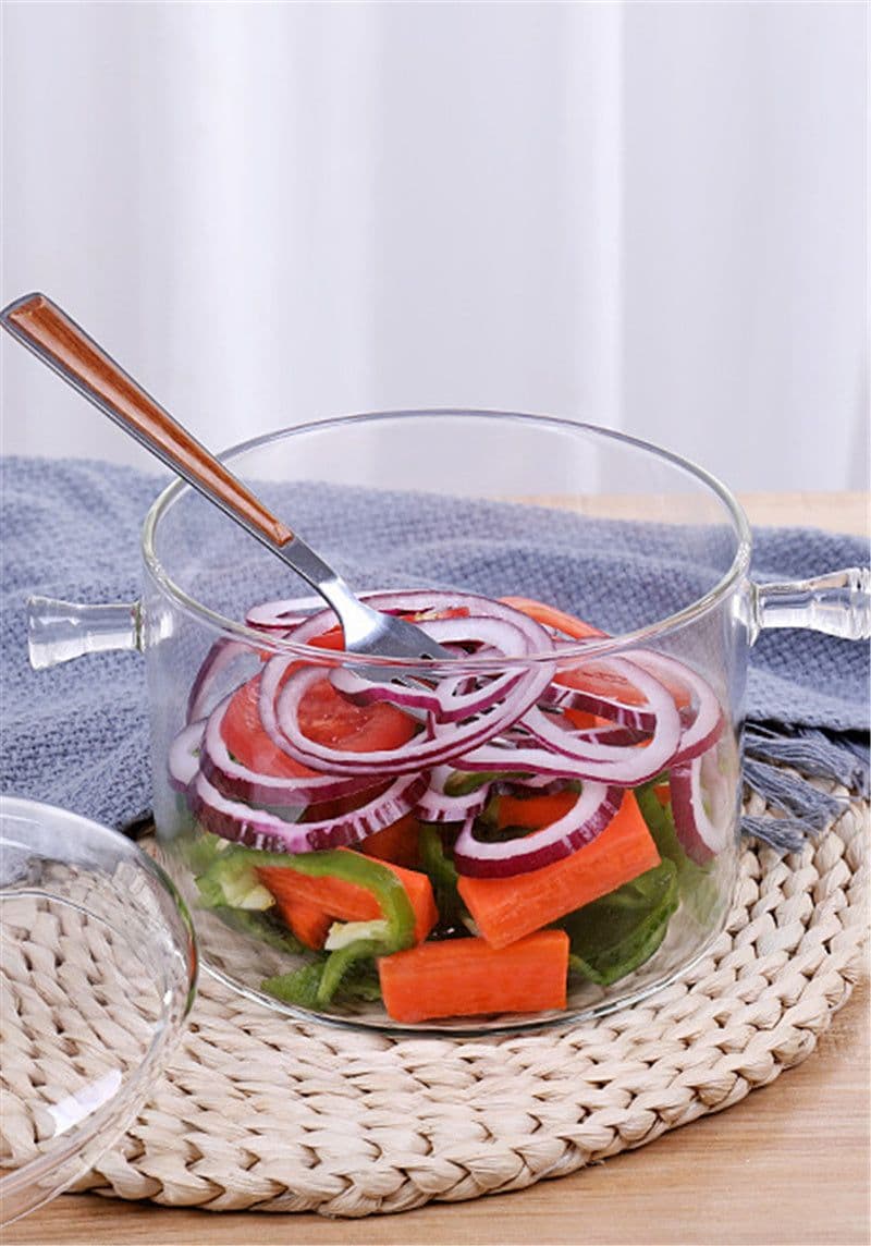 image-Glass Pot Stove Pot Kitchen Transparent Mini Soup Pot Stove Stove Cooking Tools Accessories