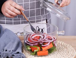 image-Glass Pot Stove Pot Kitchen Transparent Mini Soup Pot Stove Stove Cooking Tools Accessories