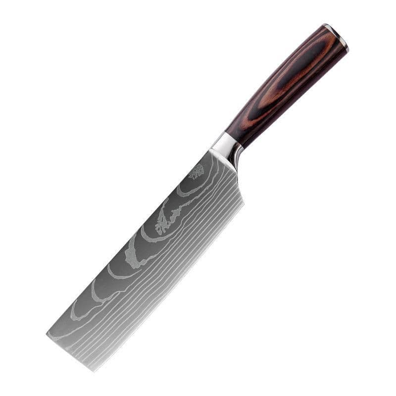 image-Damascus Pattern Chef's Knife Pattern Western Cuisine Chef Knife Kitchen Knife