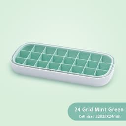image-Ice Mold Household Ice Box Freezer With Cover Artifact Silicone Refrigerator Ice Mold