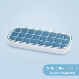 image-Ice Mold Household Ice Box Freezer With Cover Artifact Silicone Refrigerator Ice Mold