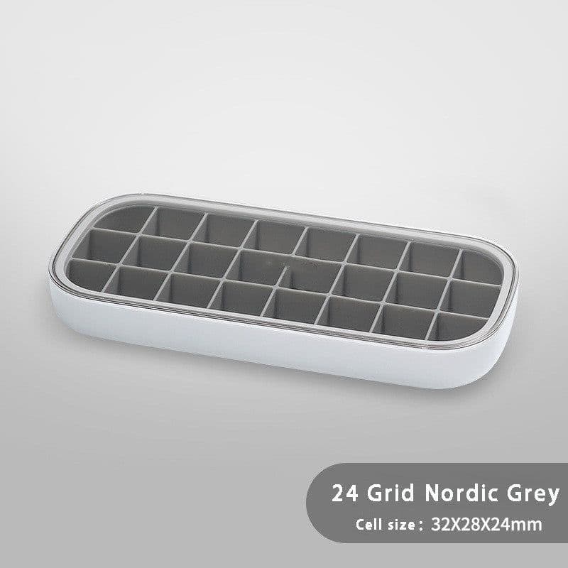 image-Ice Mold Household Ice Box Freezer With Cover Artifact Silicone Refrigerator Ice Mold