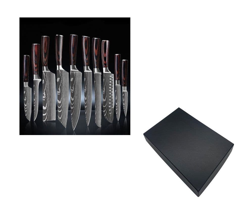 image-6 Piece Set 8 Piece Set 10 Piece Set Knife Chef's Knife Chef's Knife Kitchen Knife Cooking