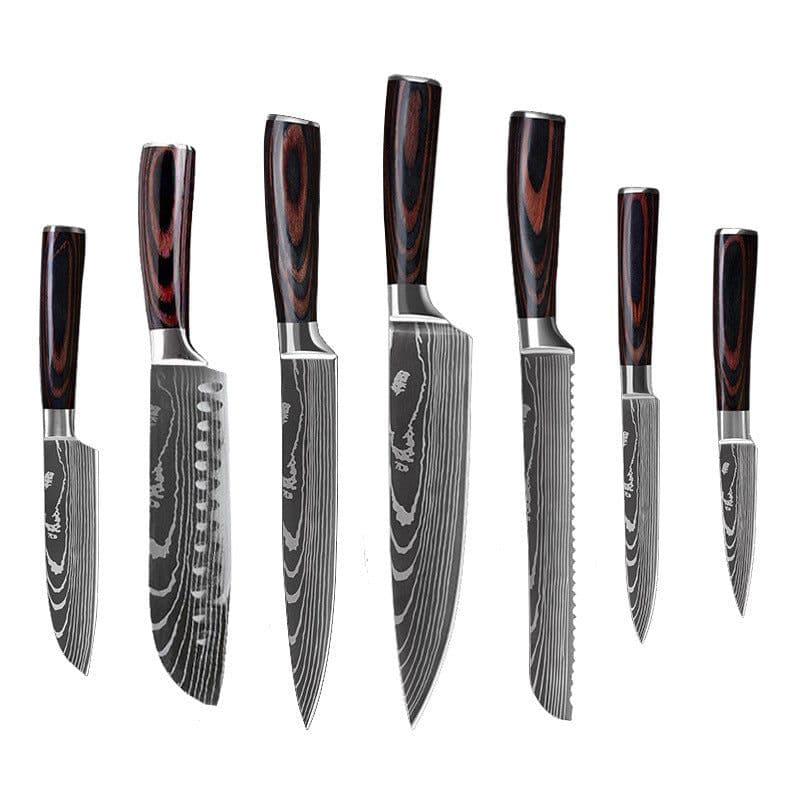 image-6 Piece Set 8 Piece Set 10 Piece Set Knife Chef's Knife Chef's Knife Kitchen Knife Cooking