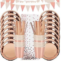 image-Hot selling Hot Stamping Polka Dot Disposable Tableware Birthday Party Holiday Wedding Party Layout Supplies Combo Package