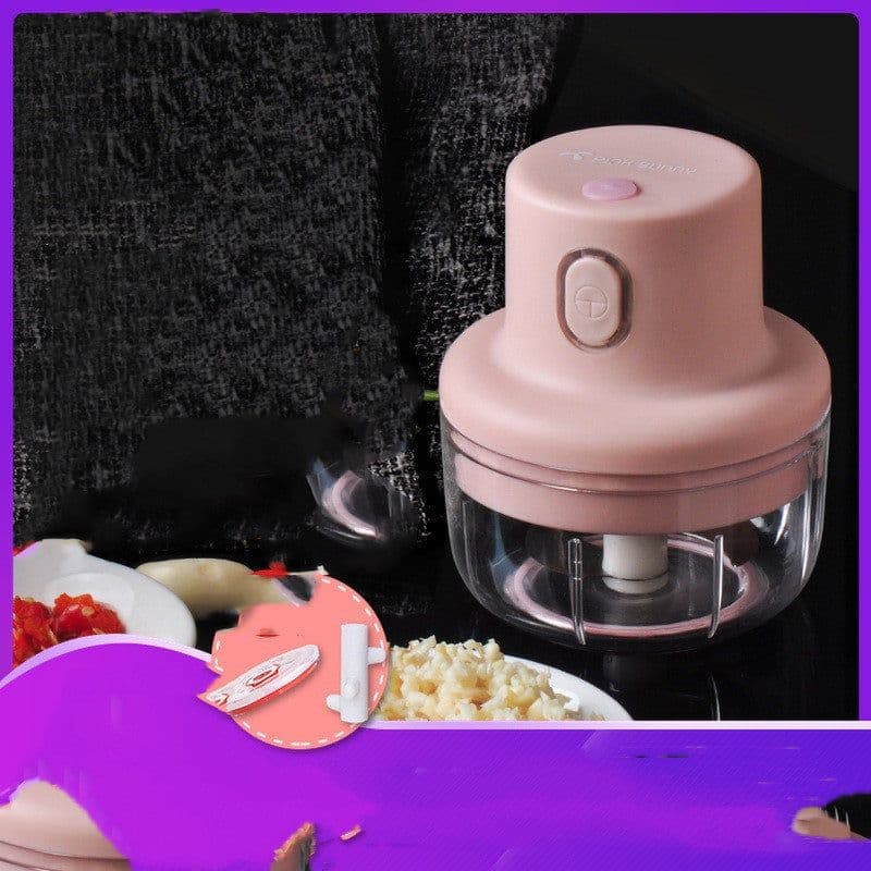 image-Electric Food Chopper - Handheld Garlic Chopper Wireless 250ml