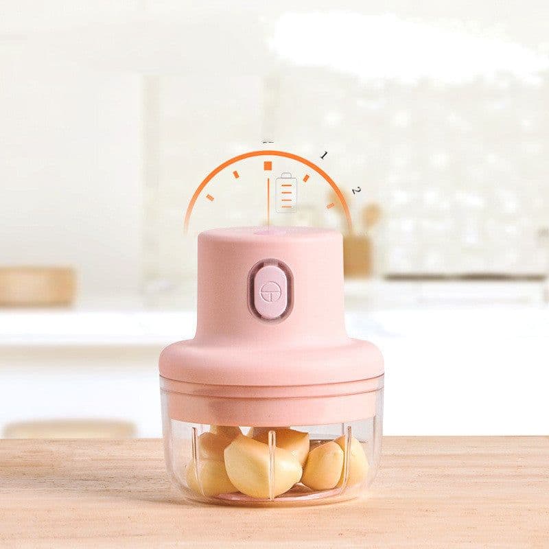 image-Electric Food Chopper - Handheld Garlic Chopper Wireless 250ml