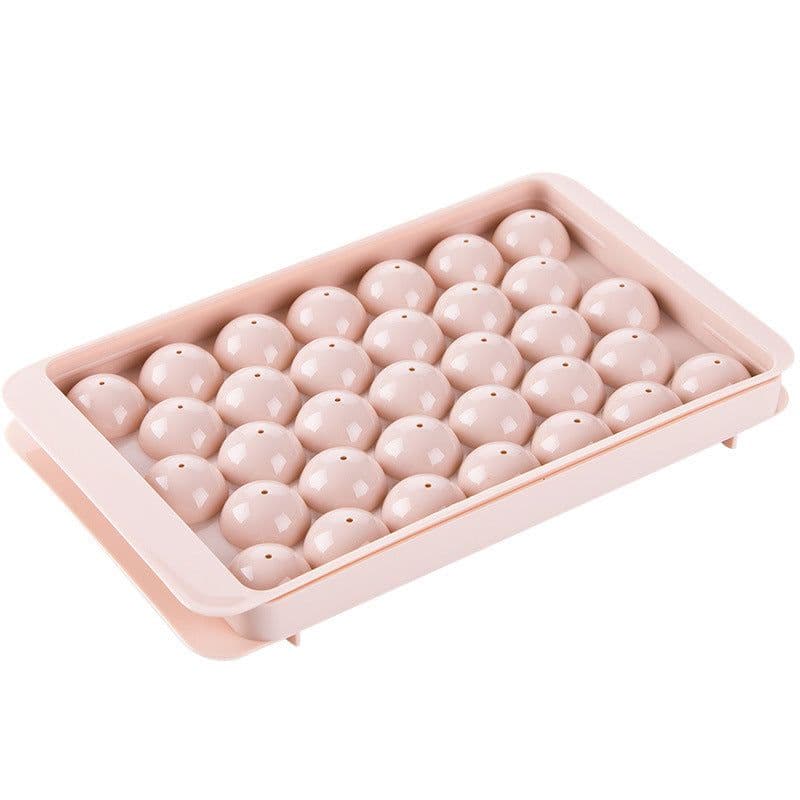 image-Ice Tray 3D Round Ice Molds Home Bar Party Use Round Ball Ice Cube Makers Kitchen DIY Ice Cream Moulds