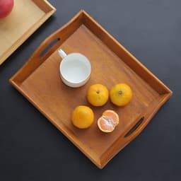 image-Retro Rectangular Wooden Serving Tray Tea Cutlery Trays Storage Pallet Fruit Plate Decoration Food Bamboo