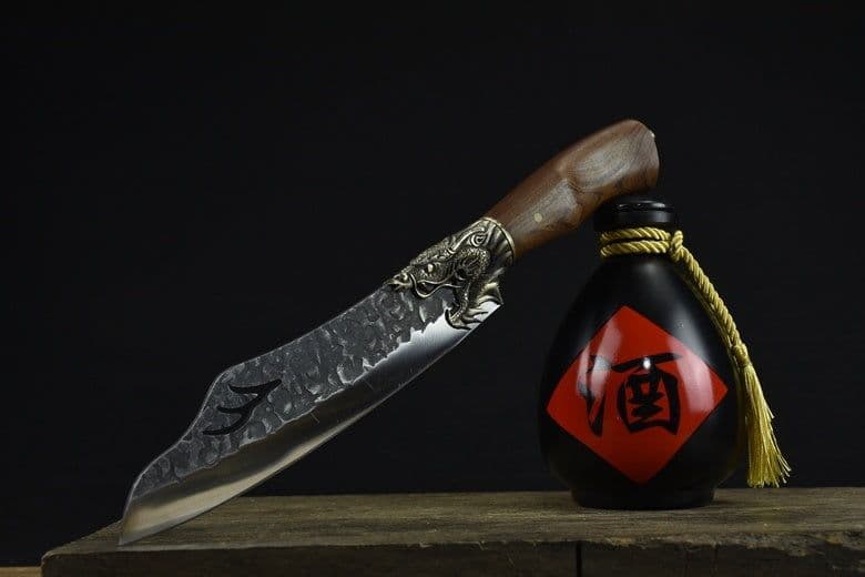 image-Fire Dragon Boning Knife Rosewood Kitchen Knife
