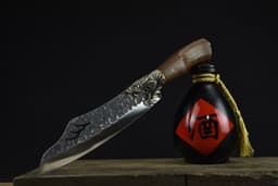 image-Fire Dragon Boning Knife Rosewood Kitchen Knife