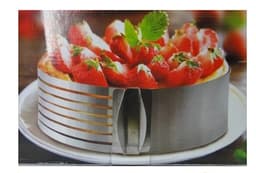 image-6 Layers Adjustable Cake Cutter Slicer Stainless Steel Round Bread Cake Cutter Slicer Mousse Ring Mould Cake Decorating Tools