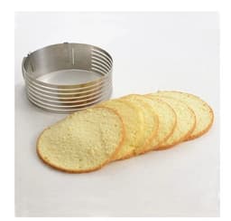 image-6 Layers Adjustable Cake Cutter Slicer Stainless Steel Round Bread Cake Cutter Slicer Mousse Ring Mould Cake Decorating Tools