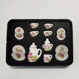 image-Ceramic Tea Set Flower Pot Vase