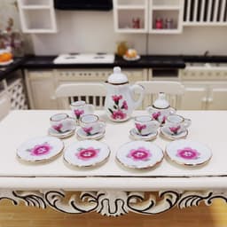 image-Ceramic Tea Set Flower Pot Vase