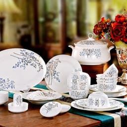 image-Ceramic Bowls And Saucers Set Bone China Bowls And Plates