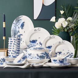 image-Ceramic Bowls And Saucers Set Bone China Bowls And Plates