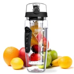 image-1000ml Water Fruit Bottle BPA Free Plastic Sport Fruit Infuser Water Bottles With Infuser Juice Shaker Drink Bottle Of Water
