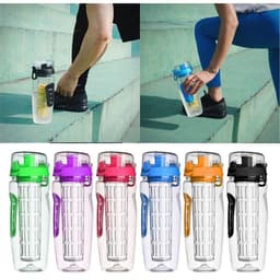 image-1000ml Water Fruit Bottle BPA Free Plastic Sport Fruit Infuser Water Bottles With Infuser Juice Shaker Drink Bottle Of Water