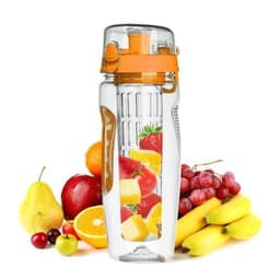 image-1000ml Water Fruit Bottle BPA Free Plastic Sport Fruit Infuser Water Bottles With Infuser Juice Shaker Drink Bottle Of Water