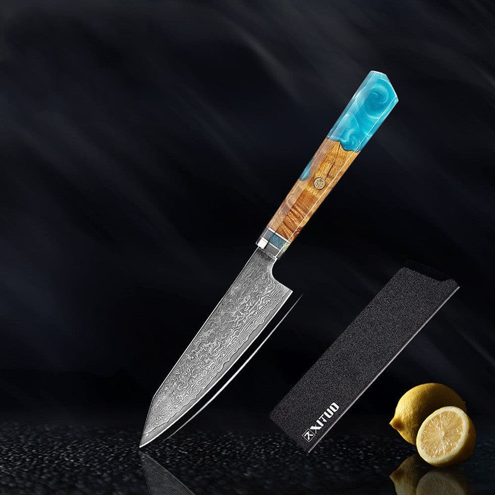 image-Kitchen Set Knife Damascus Steel Kitchen Knife Kitchen Knife Chef Knife Santoku Knife Japanese Knife Kitchen Tool