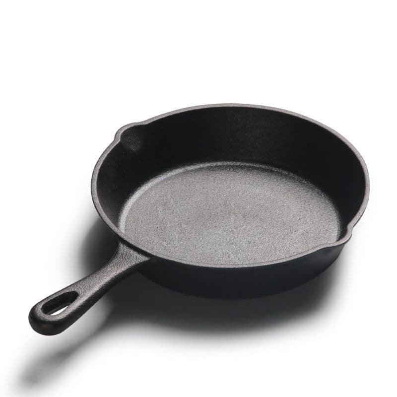 image-All-in-one Small Frying Panflat-bottomed Frying Pan, Cast Iron Pan