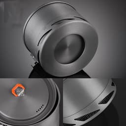 image-Camping Utensils Dishes Cookware Set For Picnic Hiking Heat Exchanger Pot Kettle Outdoor Tourism Tableware Heat Collecting Hard Alumina