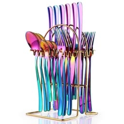 image-Stainless Steel Cutlery 24-piece Set Moonlight 666 West Cutlery Rack