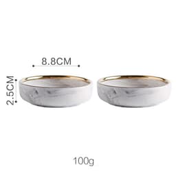 image-Marble Tableware Bowls Plates Rice