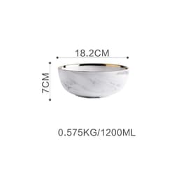 image-Marble Tableware Bowls Plates Rice
