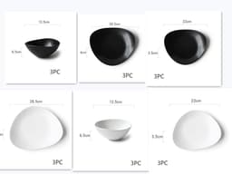 image-Ceramic Japanese Bowls Are Beautiful And Cute. Irregular Household 5-inch Bowls And Plates Single