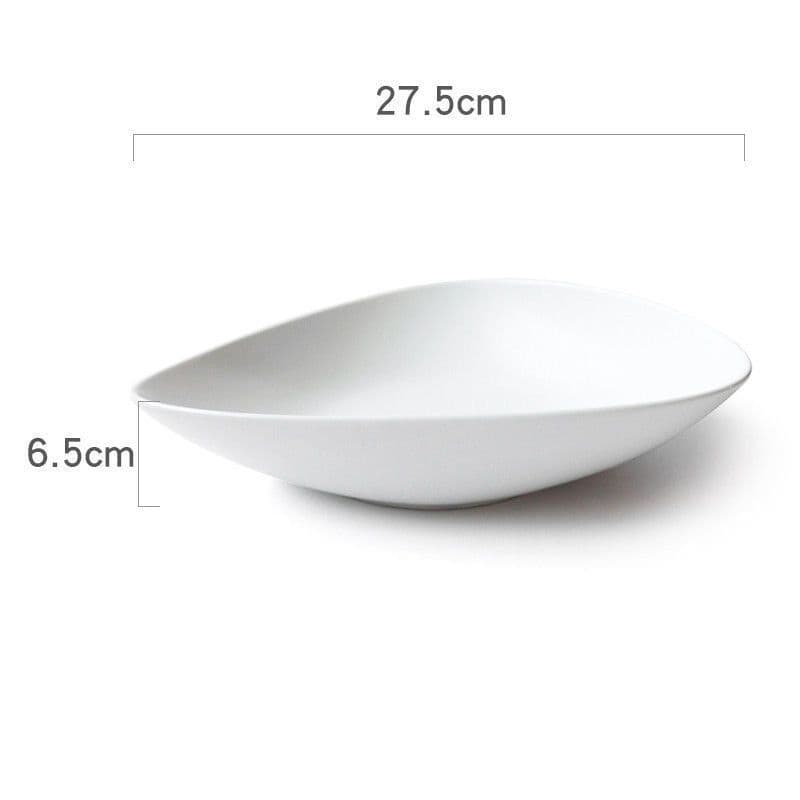 image-Ceramic Japanese Bowls Are Beautiful And Cute. Irregular Household 5-inch Bowls And Plates Single