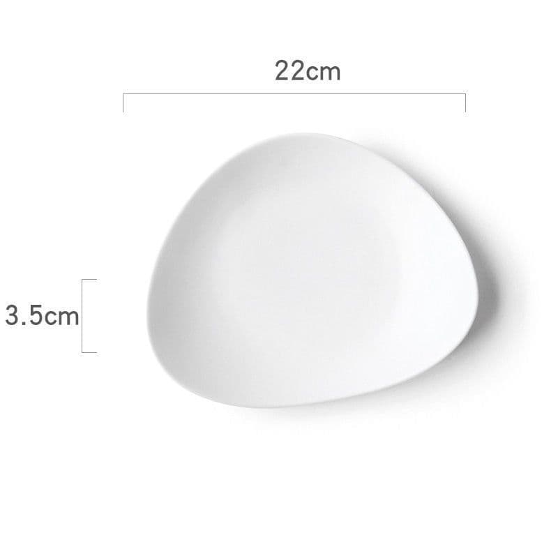 image-Ceramic Japanese Bowls Are Beautiful And Cute. Irregular Household 5-inch Bowls And Plates Single