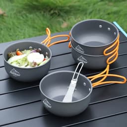 image-Outdoor Aluminum Alloy Folding Bowl For Camping And Portable