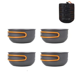 image-Outdoor Aluminum Alloy Folding Bowl For Camping And Portable