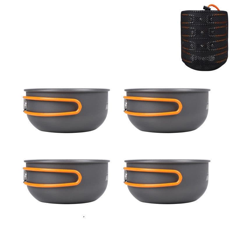 image-Outdoor Aluminum Alloy Folding Bowl For Camping And Portable