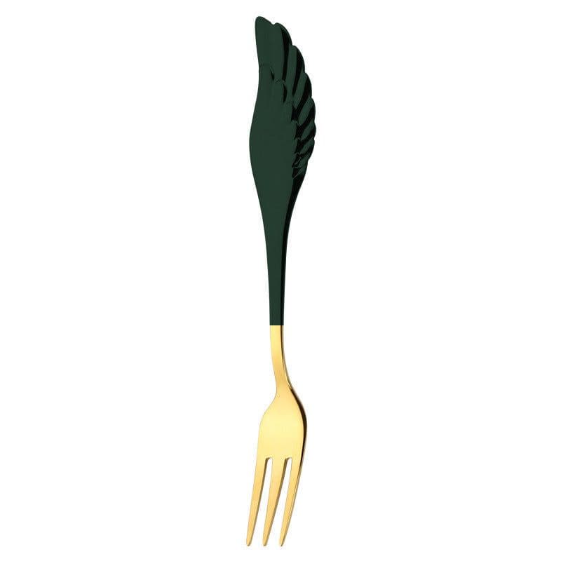 image-304 Stainless Steel Coffee Spoon Creative Net Red Wings Spoon Ice Cream Spoon Dessert Spoon Fork Spoon Spoon Gift Tableware