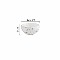 image-Household Simple Ceramic Terrazzo Plate Tableware
