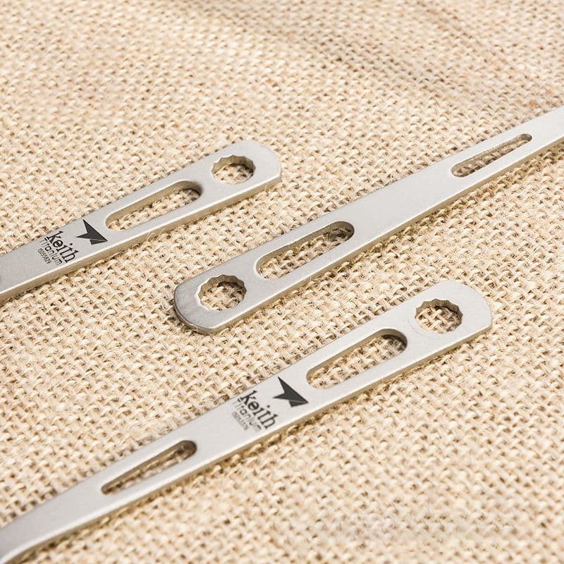 image-Pure Titanium Knife, Fork And Spoon Three-piece Set, Outdoor Picnic Camping Ultra-light Portable Tableware Set