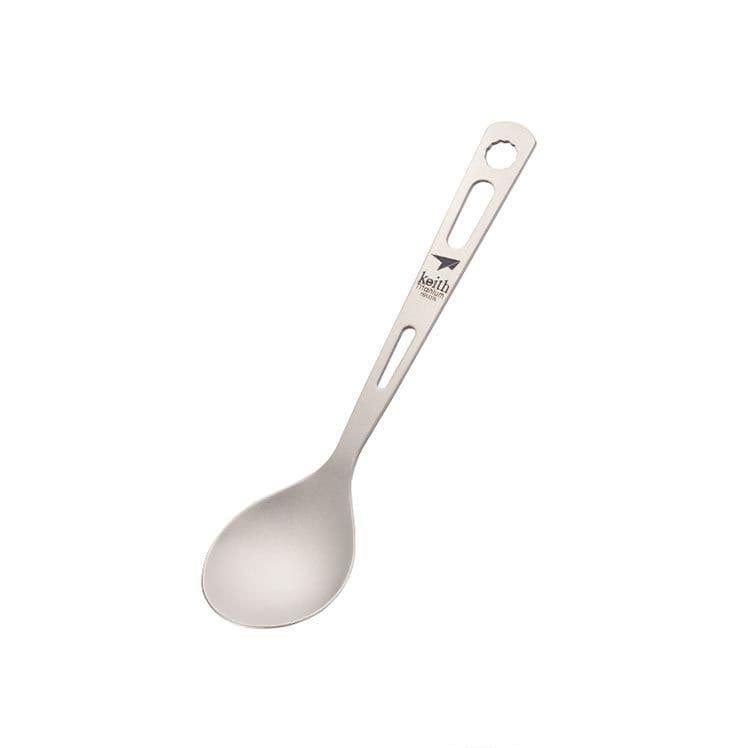 image-Pure Titanium Knife, Fork And Spoon Three-piece Set, Outdoor Picnic Camping Ultra-light Portable Tableware Set