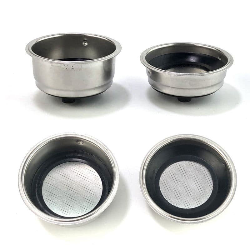 image-Italian Semi-automatic Coffee Machine Handle Powder Bowl Stainless Steel Spare Parts