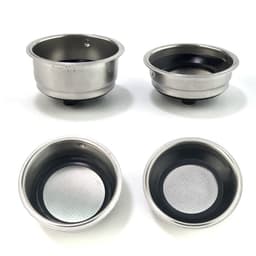 image-Italian Semi-automatic Coffee Machine Handle Powder Bowl Stainless Steel Spare Parts