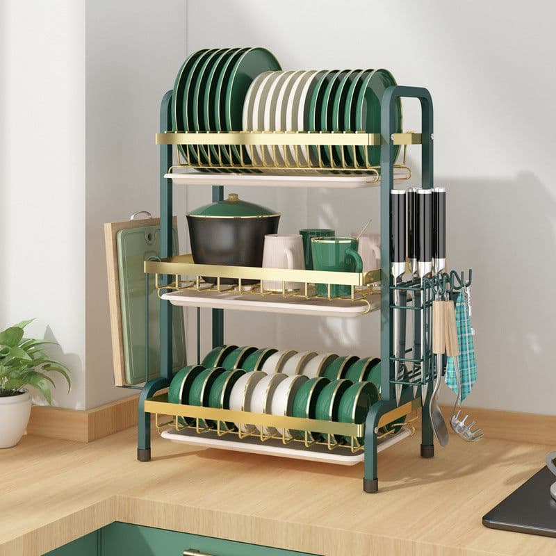 image-Household Bowl Rack, Chopsticks Container, Cupboard