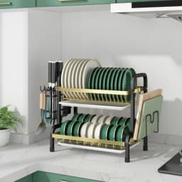image-Household Bowl Rack, Chopsticks Container, Cupboard