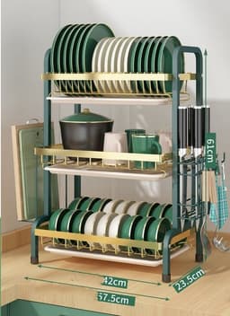 image-Household Bowl Rack, Chopsticks Container, Cupboard