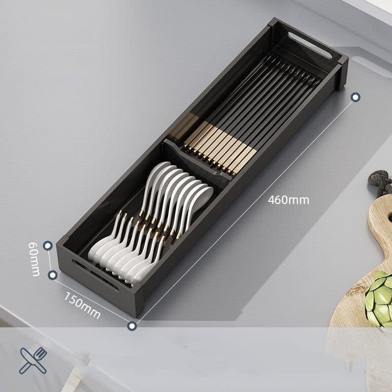 image-Kitchen Drawer Divider Cabinet Storage Sorting Box