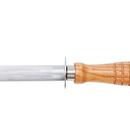 image-Kitchen Wooden Handle Knife Sharpener Stone